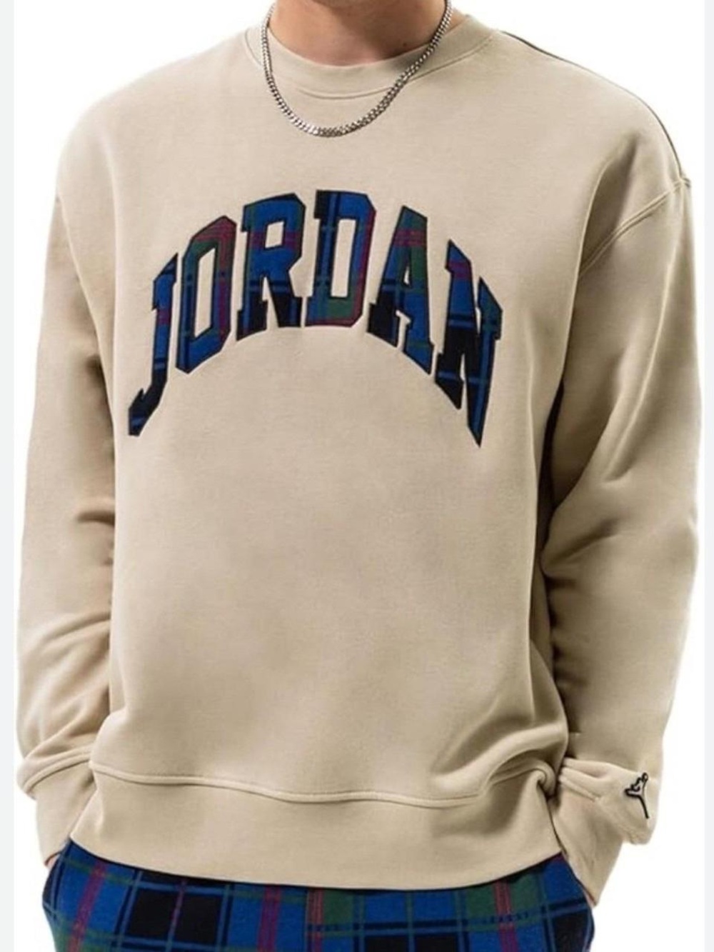 Jordan Men's Crewneck Sweatshirt in Sand Size M